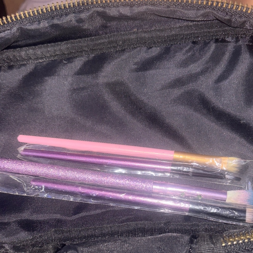 Purple and Pink Makeup Brush Set